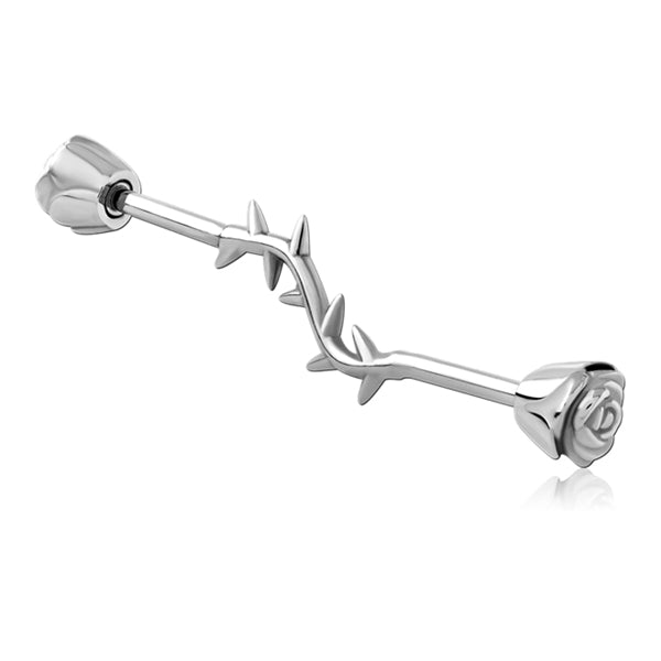 14g Rose Thorn Industrial Barbell Industrials 14g - 1-1/2" long (38mm) Stainless Steel