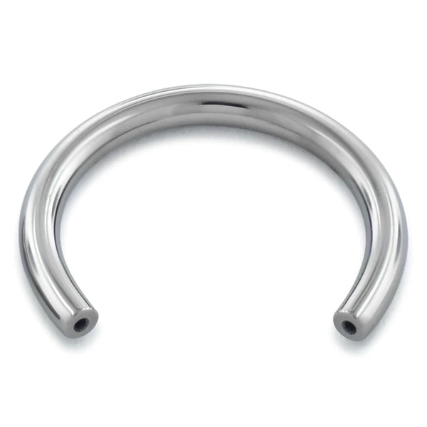 14g Threadless Circular Barbell by NeoMetal Circular Barbells 14g - 5/16" diameter (8.0mm) High Polish Titanium