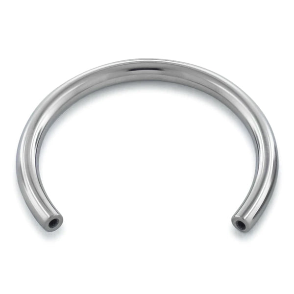 16g Threadless Circular Barbell by NeoMetal Replacement Parts 16g - 5/16" diameter (8.0mm) High Polish Titanium