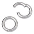 6g Titanium Hinged Segment Ring Hinged Rings 6g (4mm) - 5/16" diameter (8mm) High Polish (silver)