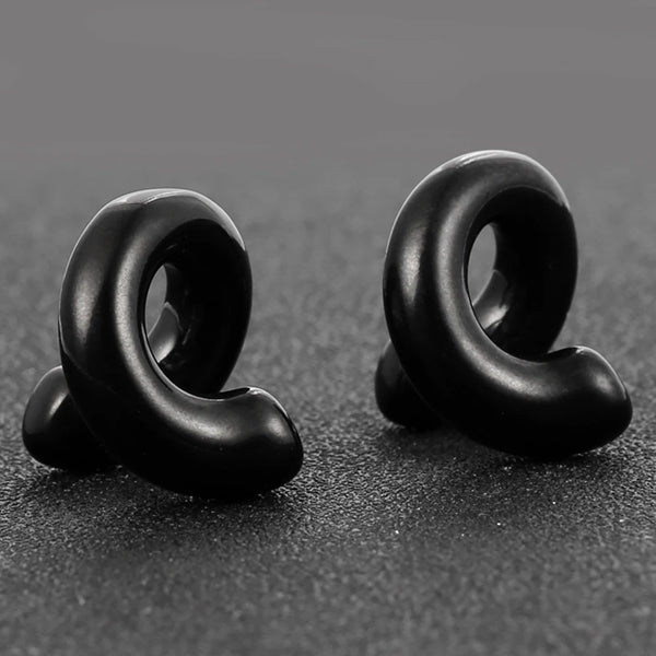 Black Coil Weights Ear Weights 2 gauge (6mm) Black