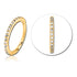 18g CZ Gold Hinged Segment Ring Hinged Rings 18g - 5/16" diameter (8mm) Gold