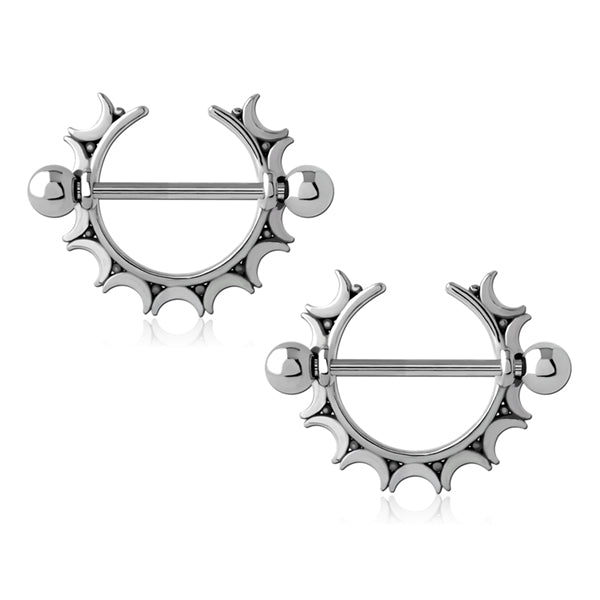 Moonray Stainless Nipple Shields Nipple Shields 14g - 5/8" diameter (16mm) Stainless Steel