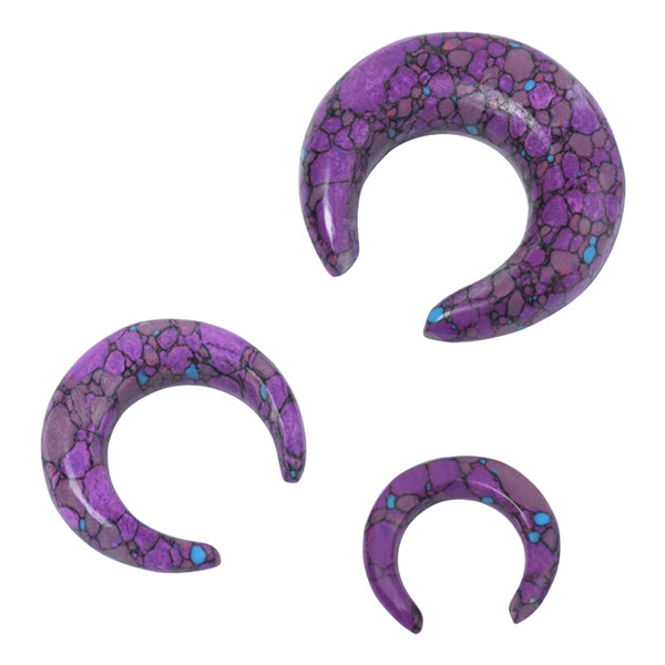 Purple Turquoise Septum Pincer Pincers 8g - 5/16" diameter (8mm) Purple Turquoise