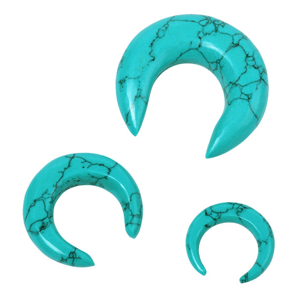 Turquoise Septum Pincer Pincers 8g - 5/16" diameter (8mm) Turquoise