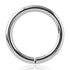 18g Titanium Continuous Ring Continuous Rings 18g - 5/16" diameter (8mm) High Polish (silver)