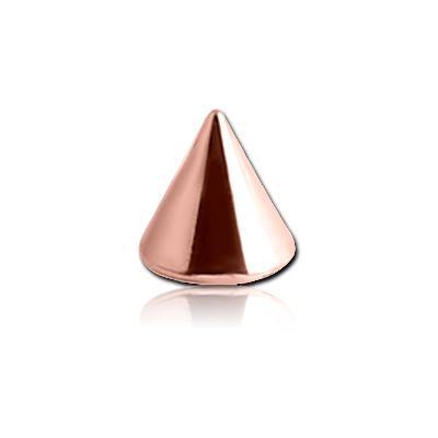16g Rose Gold Replacement Cones (2-Pack) Replacement Parts 16g - 2.5x2.5mm cones Rose Gold