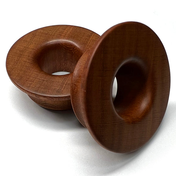 Cherry Wood Mayan Tunnels Plugs 5/8 inch (16mm) - 8mm wearable Cherry Wood