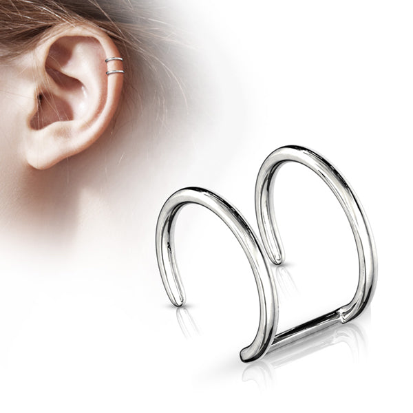 Double Ring Ear Cuff | Tulsa Body Jewelry