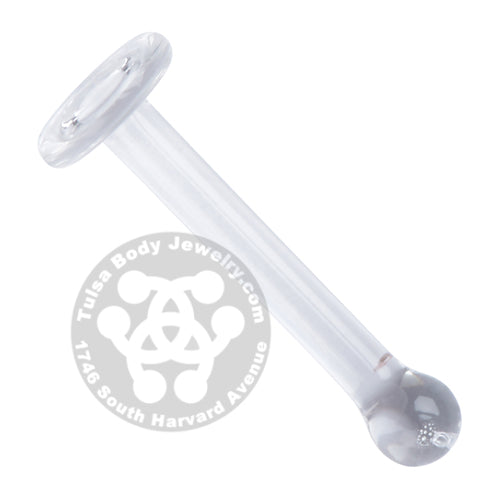 Double Flare Glass Retainer by Glasswear Studios Retainers 18g (1.0mm) - 1/4