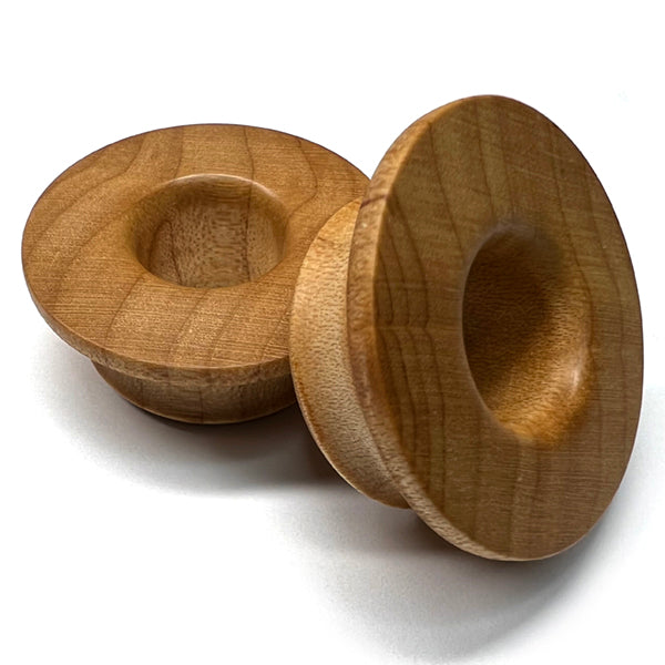 Maple Wood Mayan Tunnels Plugs 5/8 inch (16mm) - 8mm wearable Maple