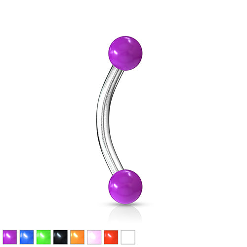 16g Opaque Curved Barbell Curved Barbells  