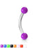 16g Opaque Curved Barbell Curved Barbells  