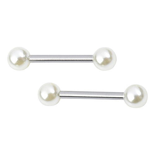 14G Pair Cute Nipple Barbell Surgical Steel Nipple Rings Body