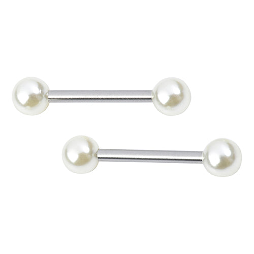Pearl Nipple Barbells Tulsa Body Jewelry