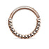 Grooved Continuous Ring Continuous Rings 16g - 5/16" diameter (8mm) Rose Gold