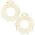 Spirograph Hoops by Diablo Organics Ear Weights 70mm diameter (Small) Yellow Brass
