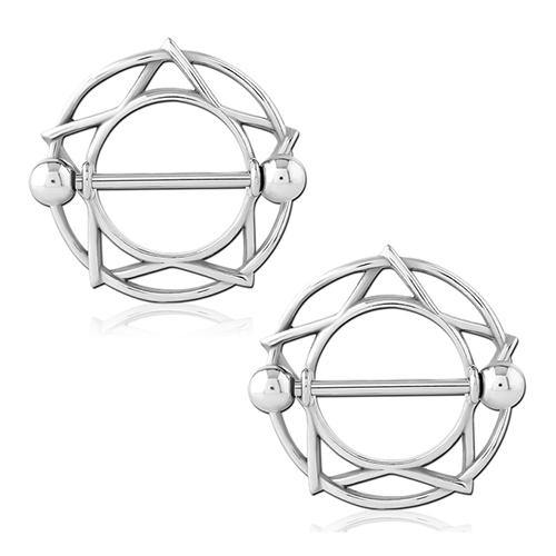 Star Stainless Nipple Shields Nipple Shields 14g - 5/8" diameter (16mm) Stainless Steel