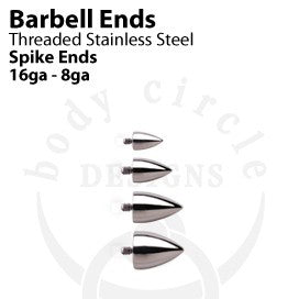 Threaded Spike by Body Circle Designs Replacement Parts 16g - 1/8" diameter Stainless Steel