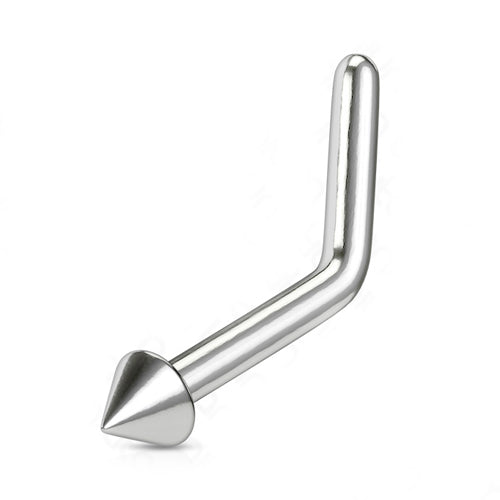 Titanium Cone L-Bend Nose Stud Tulsa Body Jewelry