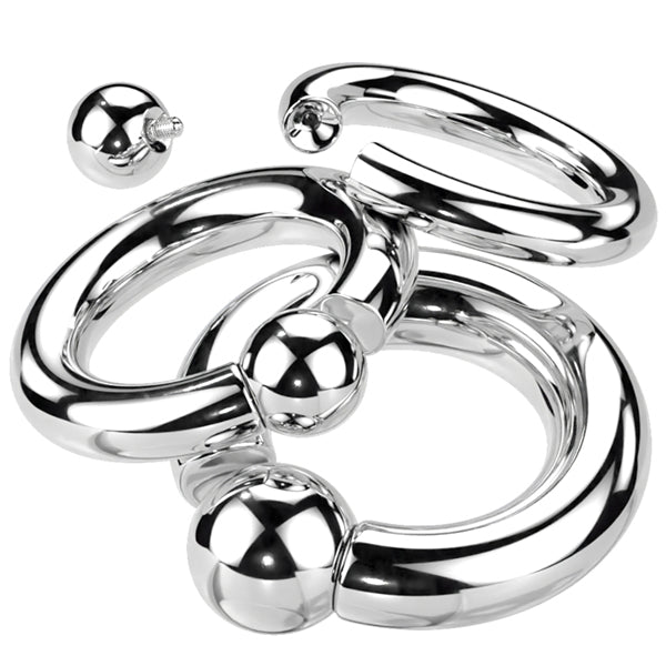 8g Titanium Screw-Ball Ring Captive Bead Rings 8g (3mm) - 15/32