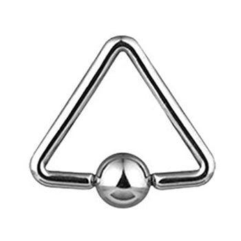 16g Triangle Captive Bead Ring Captive Bead Rings 16g - 5/16" diameter (8mm) Stainless Steel