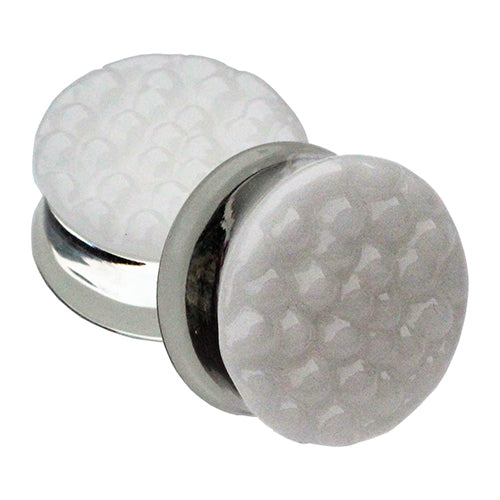 Bubble Plugs by Glasswear Studios Plugs 1 inch (26mm) White