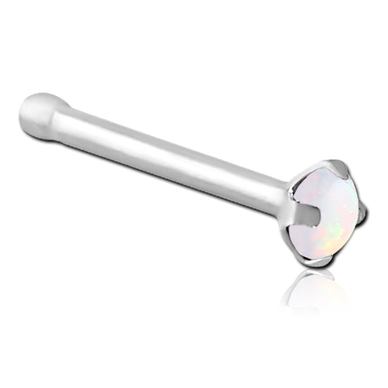 Prong Opal Stainless Nose Bone Nose 20g - 1/4