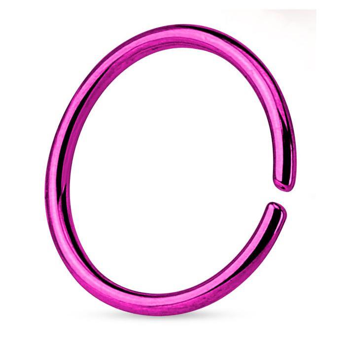 14g PVD Coated Continuous Ring Continuous Rings 14g - 3/8" diameter (10mm) Purple