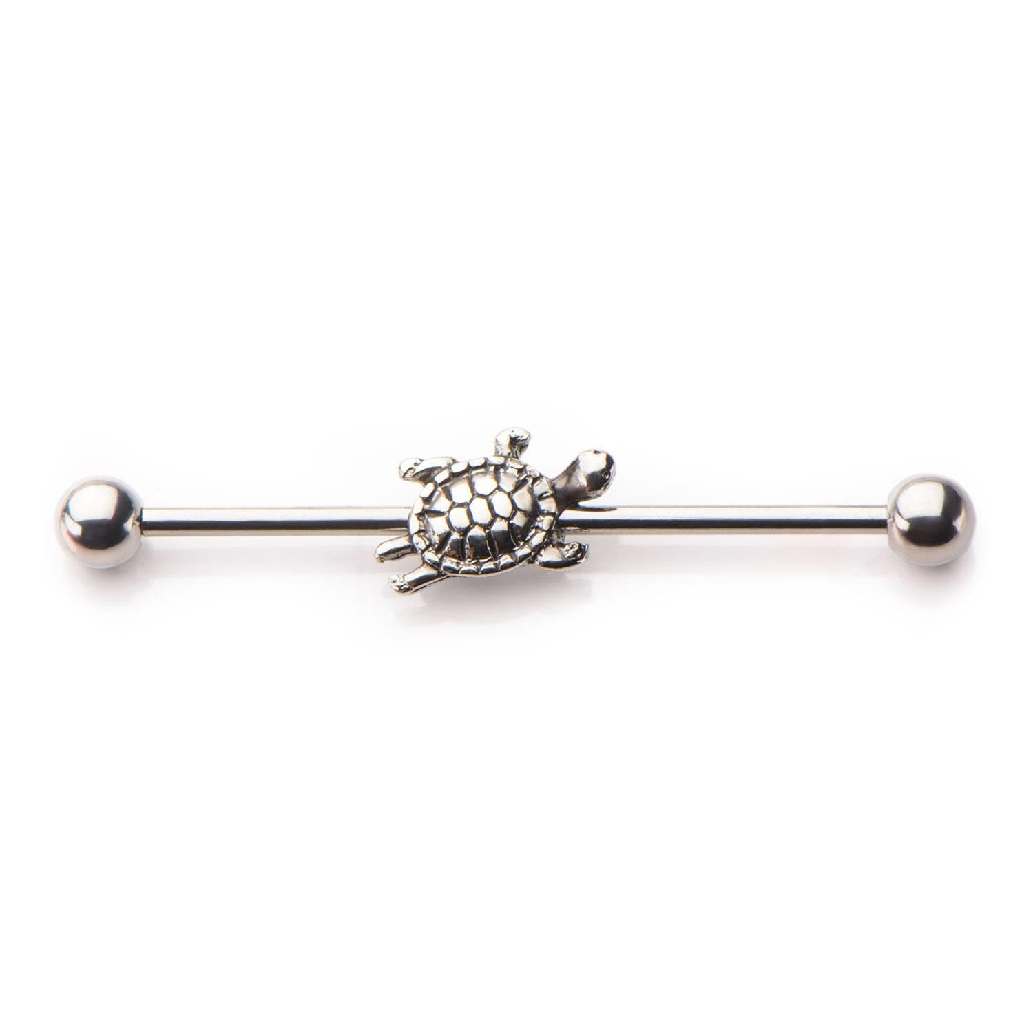 14g Turtle Industrial Barbell Industrials 14g - 1-3/8" long (35mm) Stainless Steel