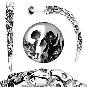 14g Skull Talon Stainless Labret Tulsa Body Jewelry