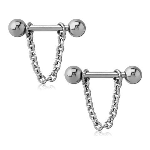 Stainless Chain Nipple Stirrups Nipple Stirrups 14g - 15/32