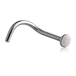 Opal Titanium Nostril Screw Tulsa Body Jewelry - Main Image