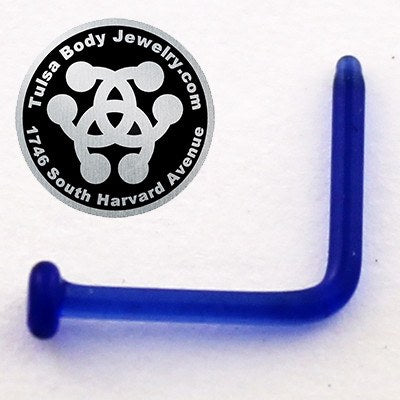 Simple L-Bend Nose Stud by Gorilla Glass Nose 18g - 1/4