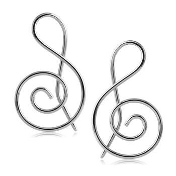 Stainless Steel Musical Notes Plugs 16 gauge (1.2mm) Stainless Steel