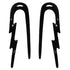 Lightning Bolt Hangers Plugs 6 gauge (4mm) Black