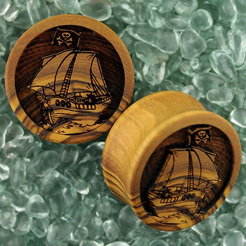 Flagship Plugs by Modifika Plugs 1-1/4 inch (32mm) Brown