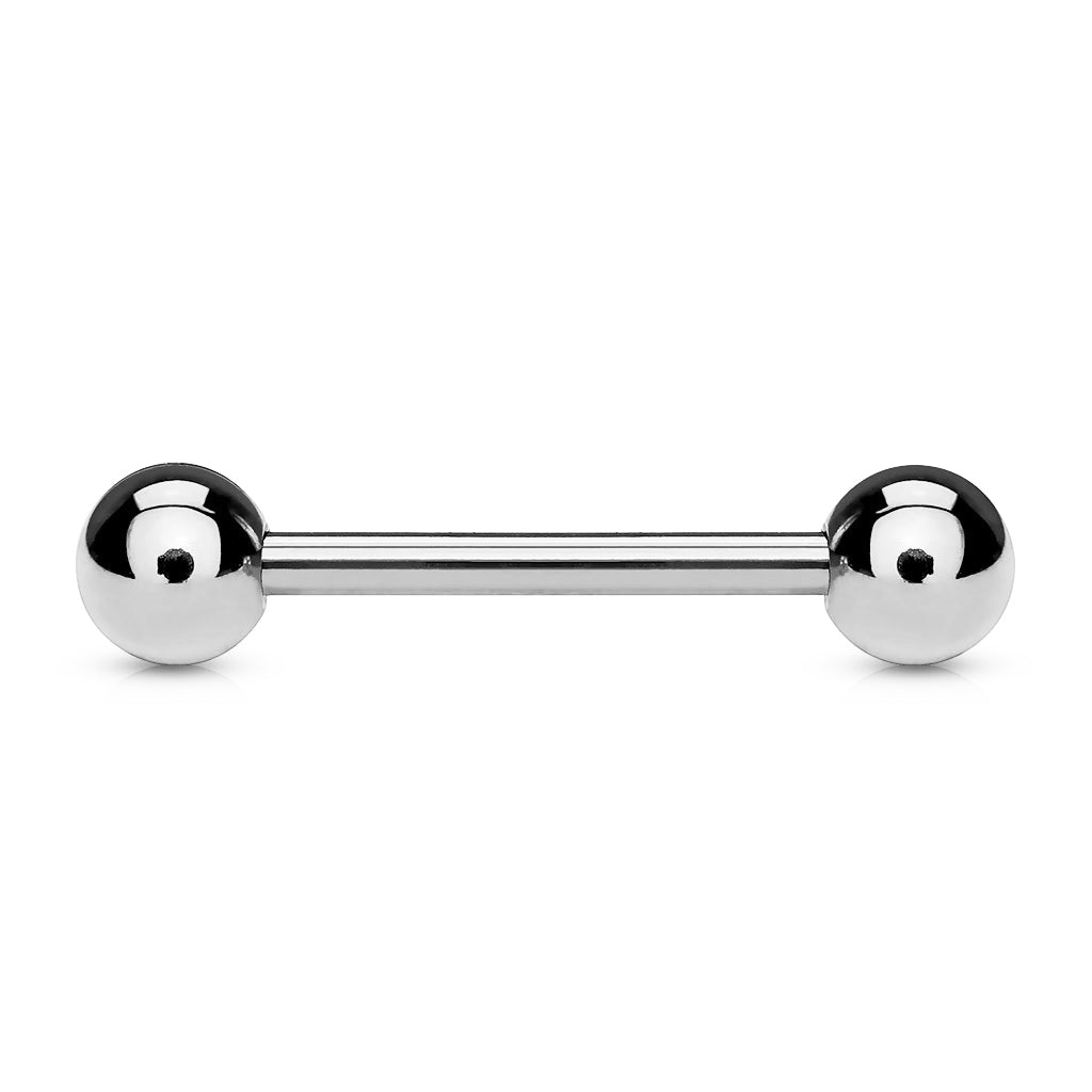 14g White 14k Gold Industrial Barbell Industrials 14g - 1.3/8