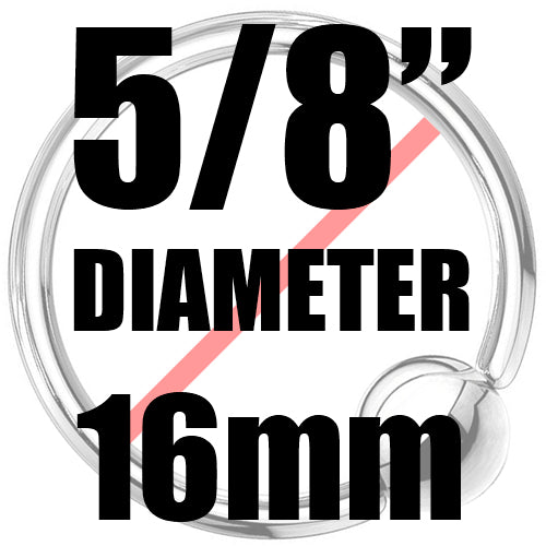 5/8" Diameter Body Jewelry (16mm)
