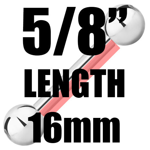 5/8" Long Body Jewelry (16mm)