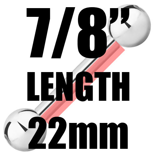 7/8" Long Body Jewelry (22mm)