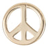 Peace Sign 14k Threadless End Replacement Parts 5.5mm x 5.5mm Yellow 14k Gold