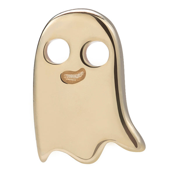 Spooky Ghost 14k Threadless End | Tulsa Body Jewelry