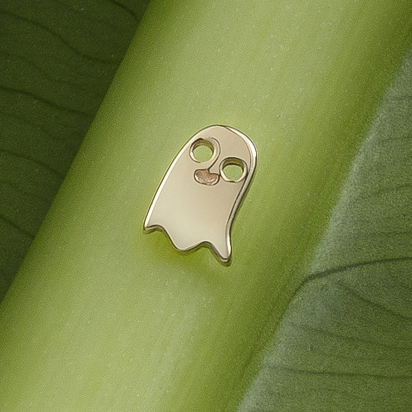 Spooky Ghost 14k Threadless End Replacement Parts  