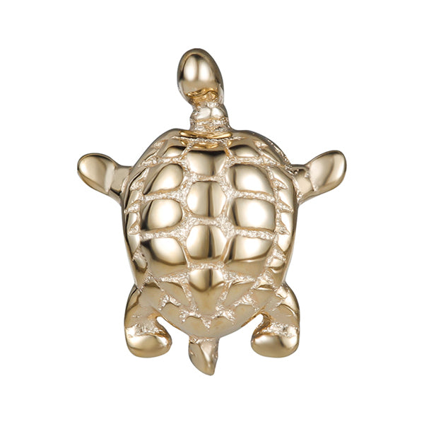 Tortoise 14k Threadless End Threadless Ends 6.1mm x 5.2mm diameter Yellow 14k Gold