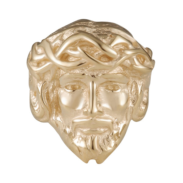 Jesus 14k Threadless End Threadless Ends 5.5mm x 4.9mm diameter Yellow 14k Gold