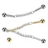 14g CZ Chain Industrial Barbell Industrial Barbells