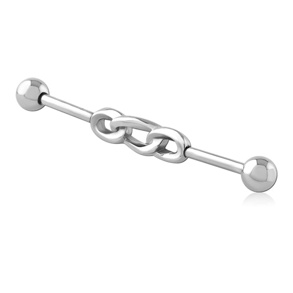 14g Chainlink Stainless Industrial Barbell Industrials 14g - 1-1/2