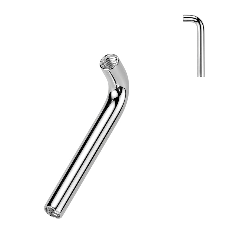 14g Titanium L-Barbell (internal, no ends) Internal Barbells 14g - 3/8