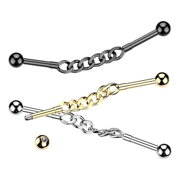 14g Cuban Chain Industrial Barbell Industrial Barbells